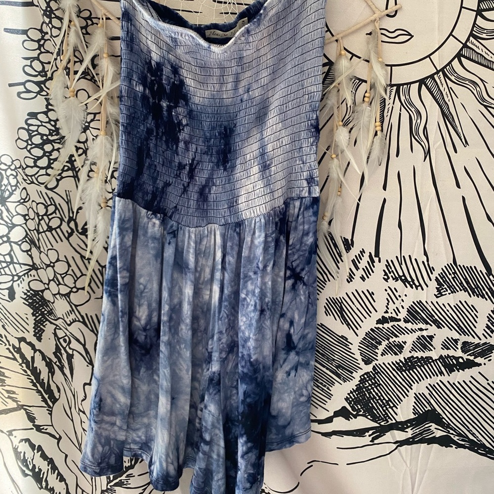 Strapless Tye Dye Romper